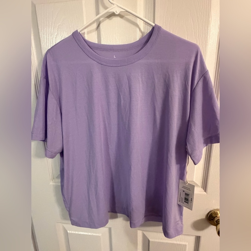 Free Fly Apparel Women's Elevate Lightweight Tee, bright lavender color - Picture 4 of 7